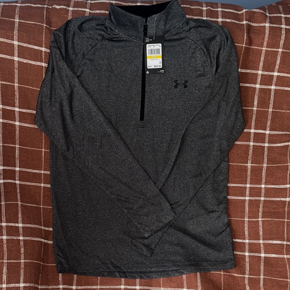 Under Armour Charcoal Quarter-Zip Top